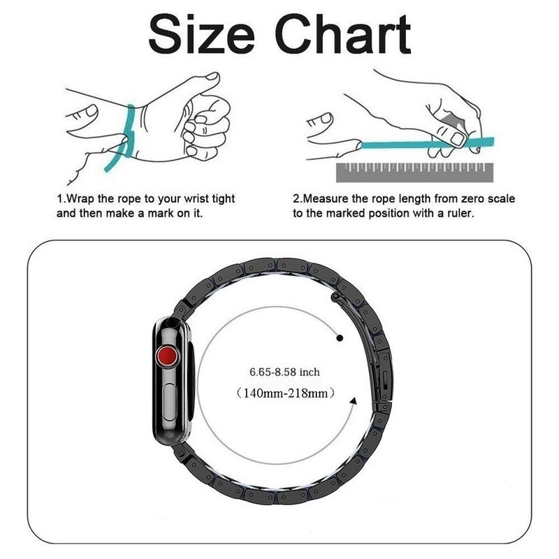 Dây đeo thép không gỉ đính đá thích hợp cho Iwatch Se 6 5 4 3 2 1 38mm 40mm 42mm 44mm