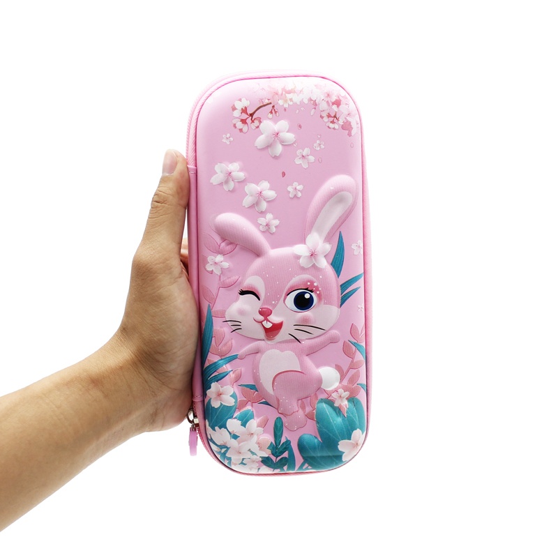 Hộp Bút Nhựa Eva  Rabbit - Stacom PB-102E - Màu Hồng