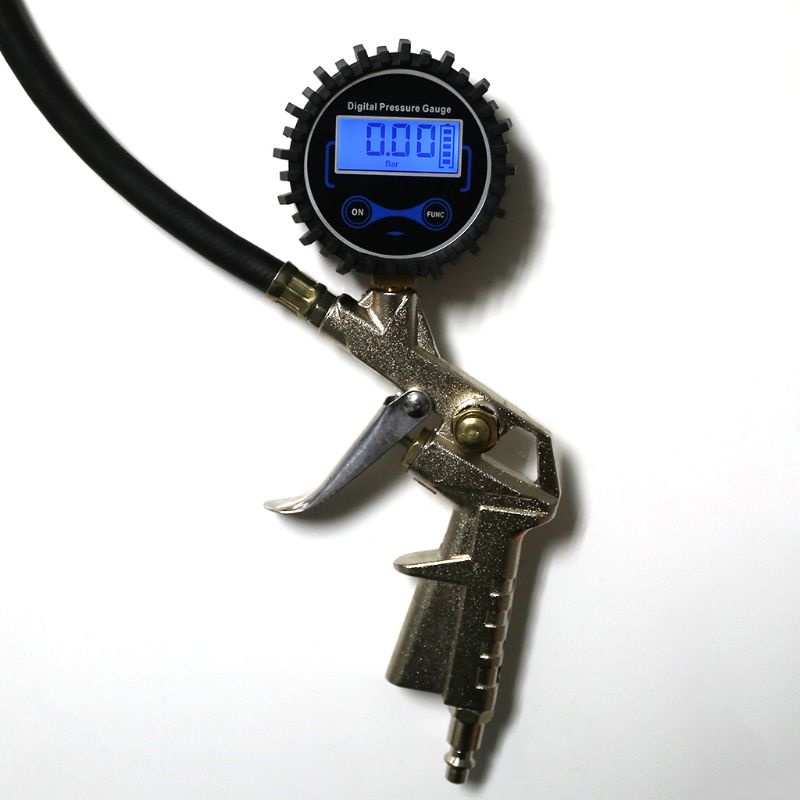 Máy Đo Áp Suất Lốp Xe Hơi Kỹ Thuật Số Có Màn Hình LCD Hiển Thị