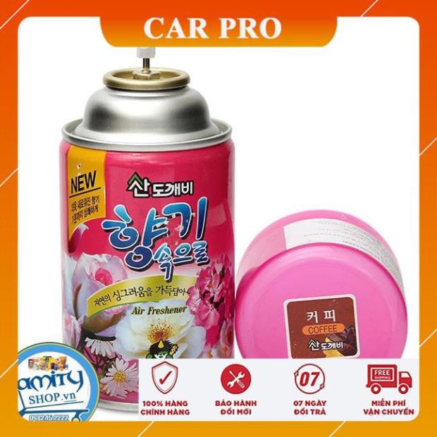 Bình xịt khử mùi xe ô tô hương cafe hàng Hàn Quốc - nước hoa xịt thơm 300ml - CAR PRO