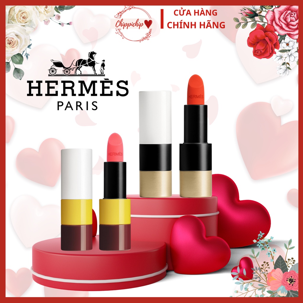 Son Hermès Rouge Matte và Satin Lipstick mẫu HOT 2021, siêu xinh