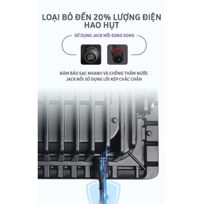 [JD-8825L] Đèn Năng Lượng Mặt Trời JinDian JD-8825L Công Suất 25W - Mẫu Mới 2020, Khung Nhôm