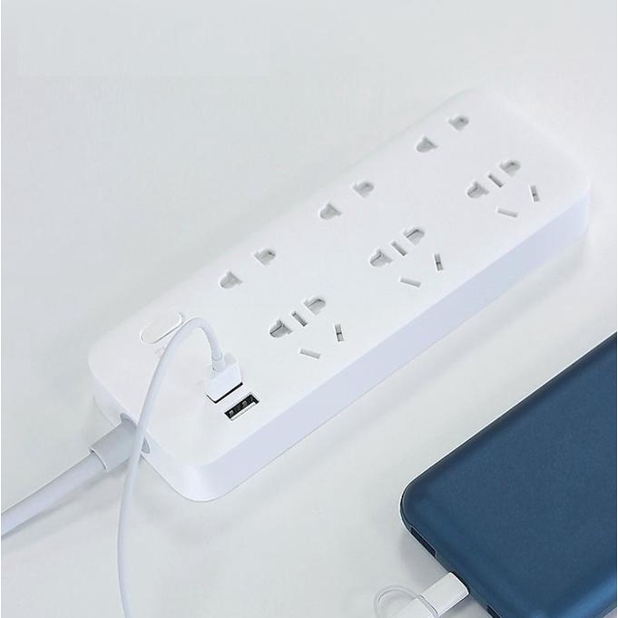 Hoả tốc | Ổ cắm điện Xiaomi 3 USB 3 Outlet | Ổ cắm điện Xiaomi CX05 2 USB 6 Outlet sạc nhanh 18W | MIHOANGGIA