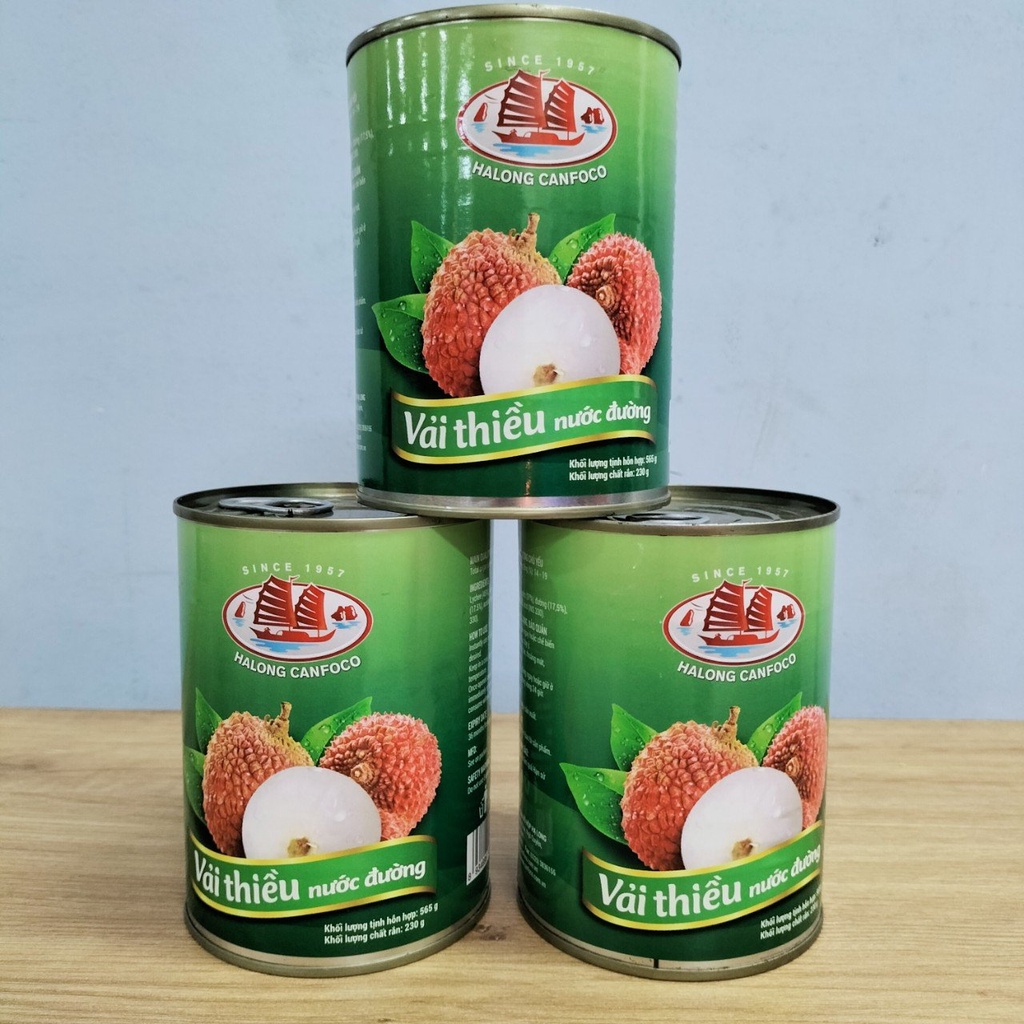 Vải Thiều Nước Đường Hạ Long Canfoco 565g