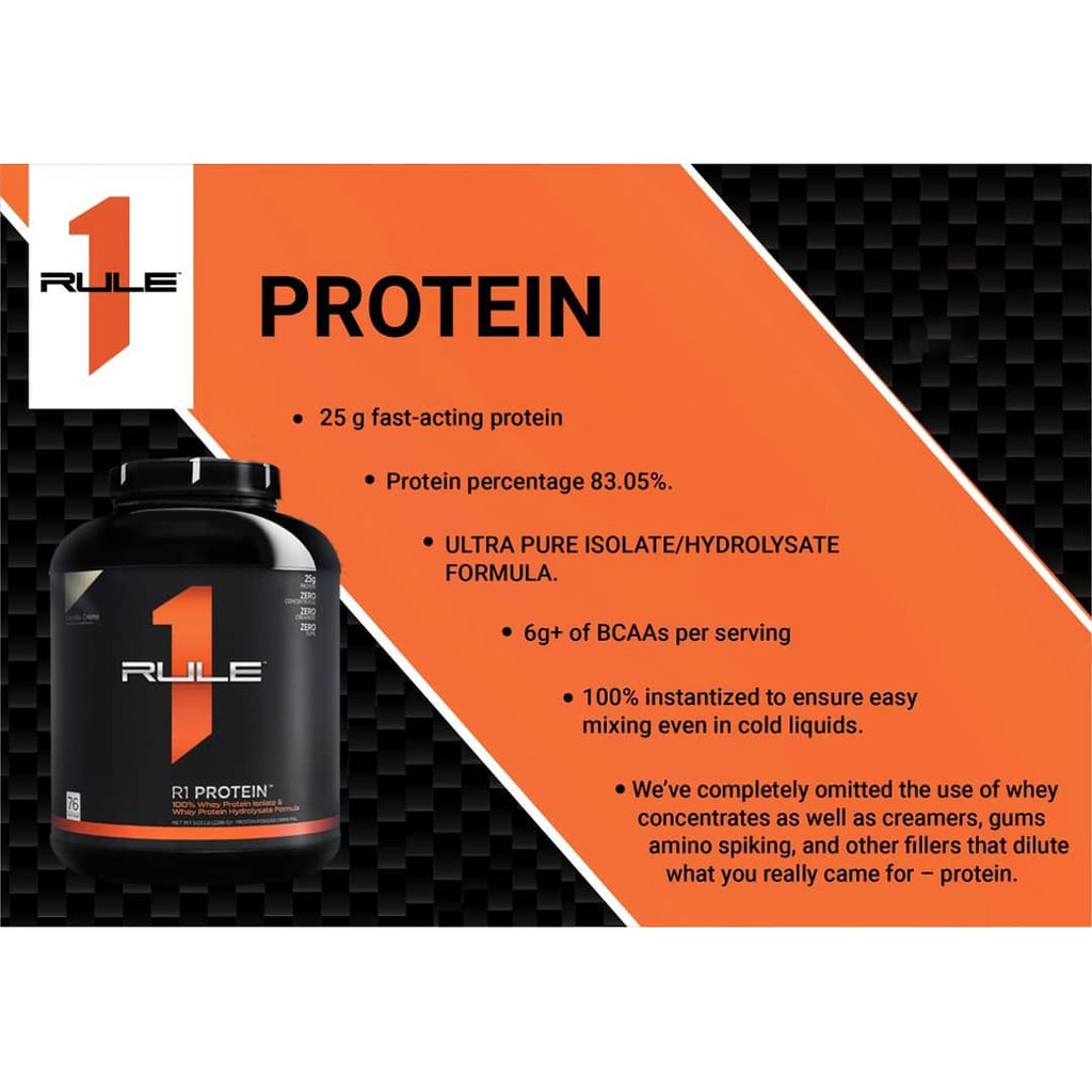 Rule 1 Protein 10Lbs 152 Lần dùng  - Sữa Whey Rule1 - Protein R1 Chính hãng giá tốt có tem cào Giá tốt nhất