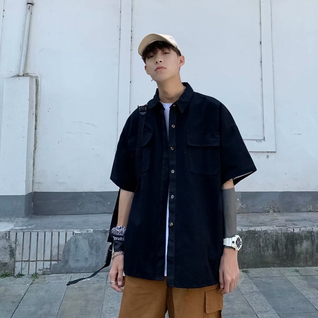 Áo Sơ Mi Nam Tay Ngắn Thời Trang Hàn Quốc 2021 | BigBuy360 - bigbuy360.vn