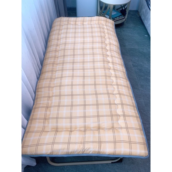 Đệm ngủ văn phòng gấp gọn tiện lợi, topper văn phòng size 90x190cm đa năng