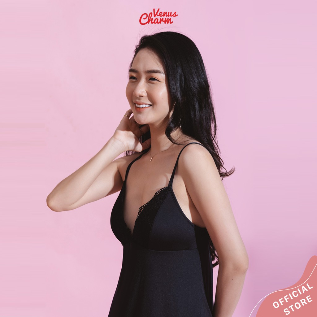 Váy ngủ 2 dây Venus Charm cotton thoáng mát | BigBuy360 - bigbuy360.vn