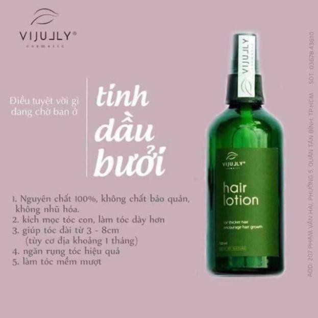 XỊT TINH DẦU BƯỞI VIJULY DƯỠNG TÓC DÀI VÀ DÀY