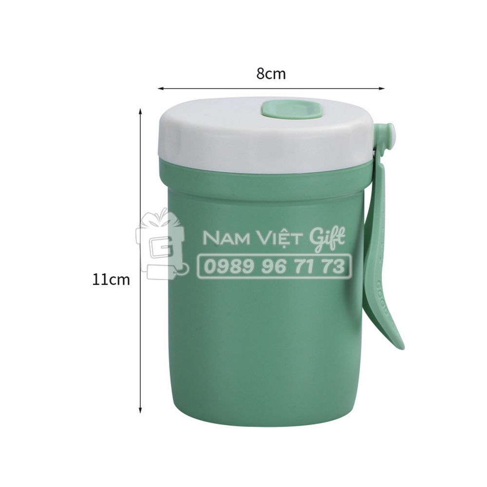 Cốc Giữ Nhiệt Đựng Soup Cháo 2 Lớp Cách Nhiệt Sử Dụng Tốt Trong Lò Vi Sóng 300ml/430ml