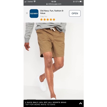 Quần short old-navy bigsize