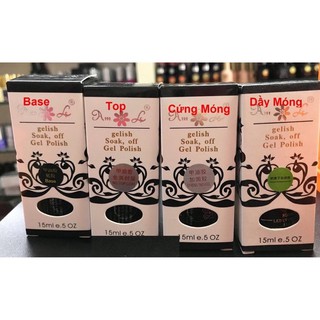 Base top cứng móng aml gel polish chai 15ml