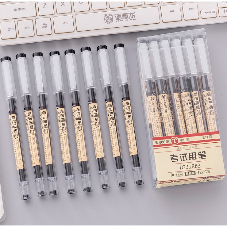 Bút Muji bản dupe bút gel đen xanh đỏ viết đều mực phụ kiện văn phòng phẩm (1 chiếc)