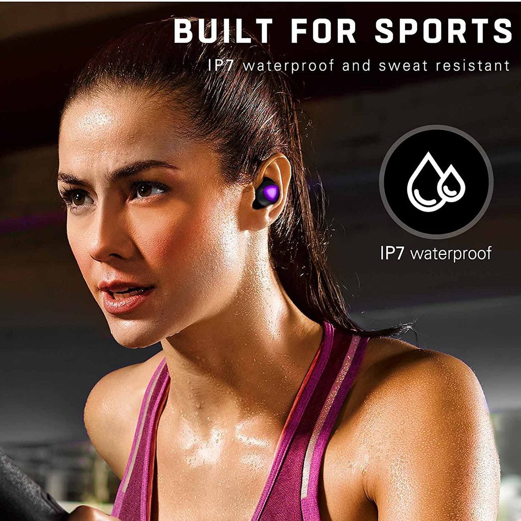 Tai Nghe Nhét Tai Bluetooth 5.0 Không Dây Âm Thanh HiFi Có Micro Chống Tiếng Ồn Phong Cách Thể Thao Cho Điện Thoại Thông Minh