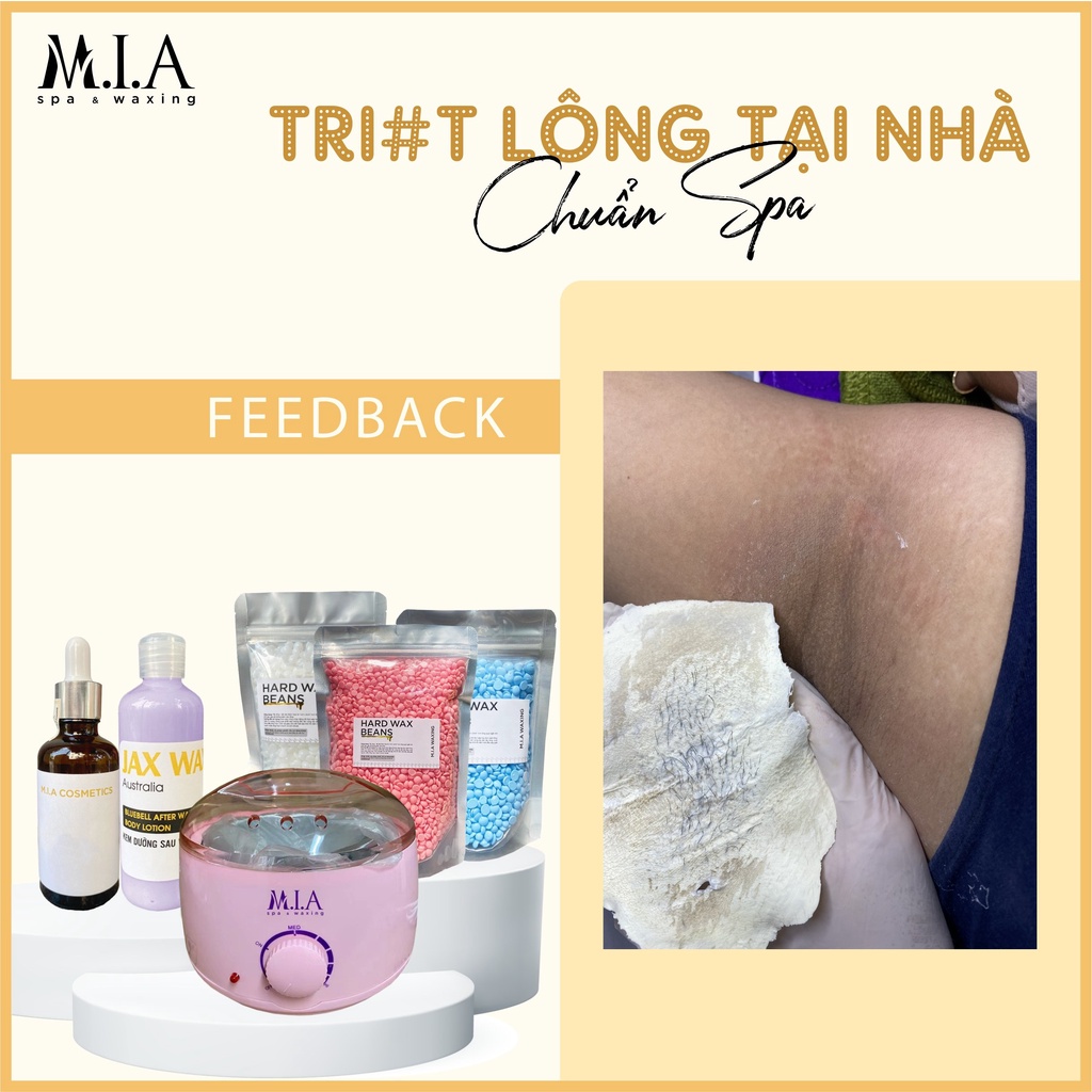 Sáp Wax Lông Cao Cấp, Siêu Bám Lông [100gr sáp + 10ml mỡ trăn]