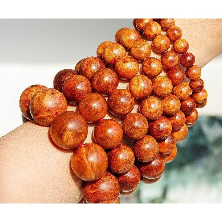 Vòng tay gỗ Nu Huyết Long  Mùi thơm vĩnh viễn - BH642