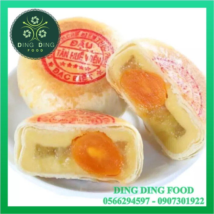 [ Combo 3 Túi ] Bánh Pía Nhân Đậu Xanh Sầu Riêng Trứng 600g [ 1 TÚI 4 BÁNH ] Tân Huê Viên| Sóc Trăng - DING DING FOOD