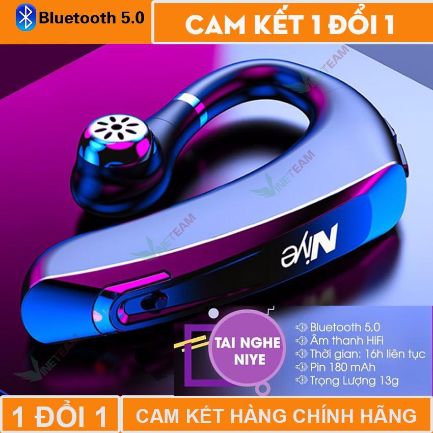 Tai Nghe Bluetooth Niye DS800 ✔Công nghệ giảm tiếng ồn CVC6.0 ✔Móc tai xoay 180 độ✔Tặng Kèm cáp sạc -dc3984