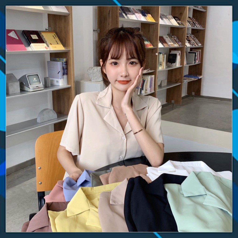 Áo Sơ Mi Tay Ngắn Cổ Bẻ Phong Cách chuyensiquanaonugiare