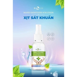 Chai xịt sát khuẩn khô tay đa năng Bicos 100ml (Chai trắng trong suốt)