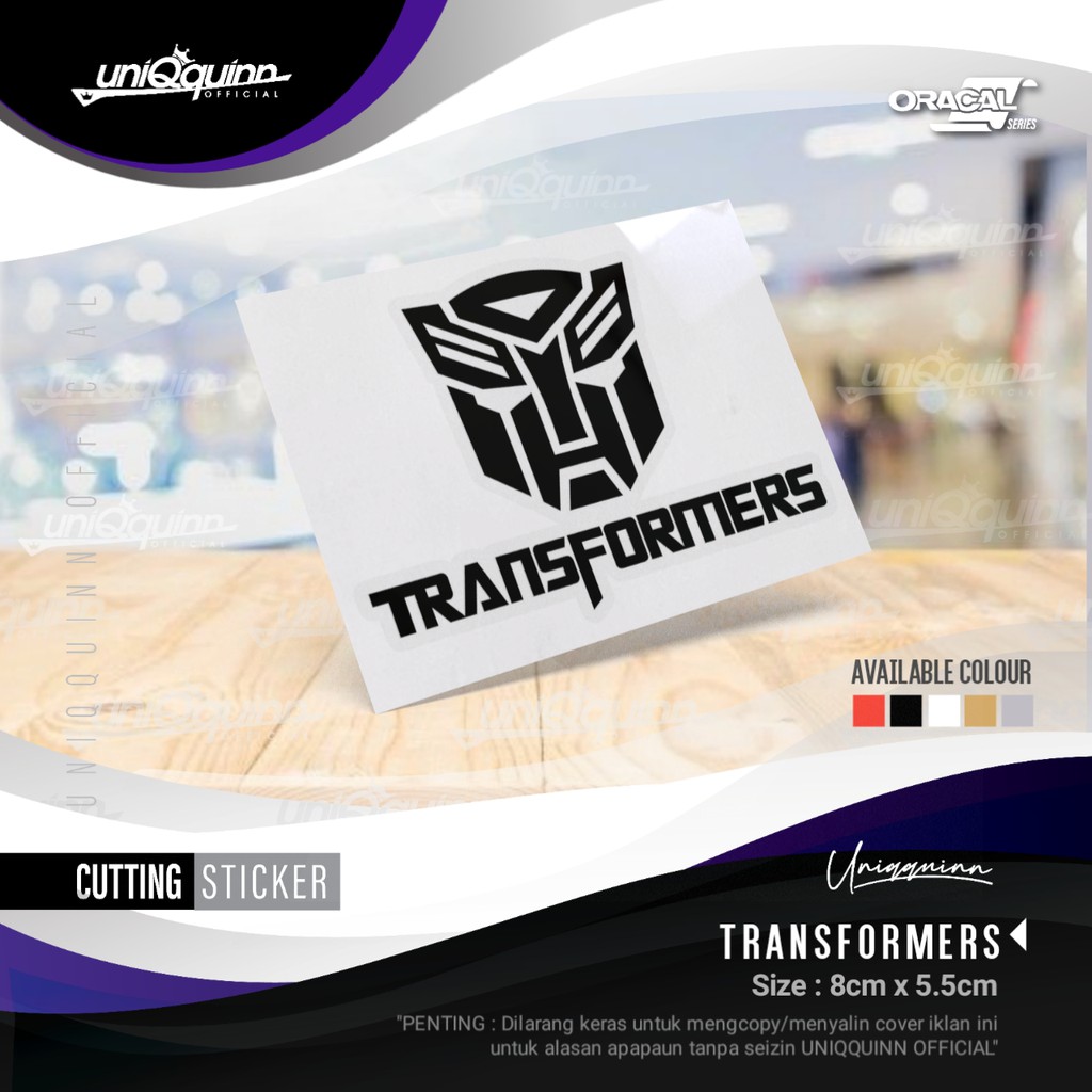 Sticker Dán Trang Trí Hình Transformer 02 Độc Đáo