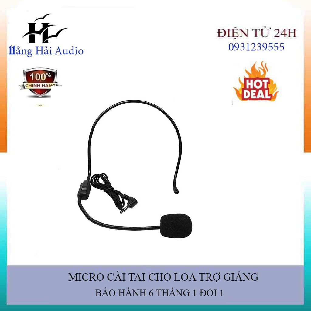 MICRO CÀI TAI CHO LOA TRỢ GIẢNG ( MICRO THU ÂM TỐT, NHE )