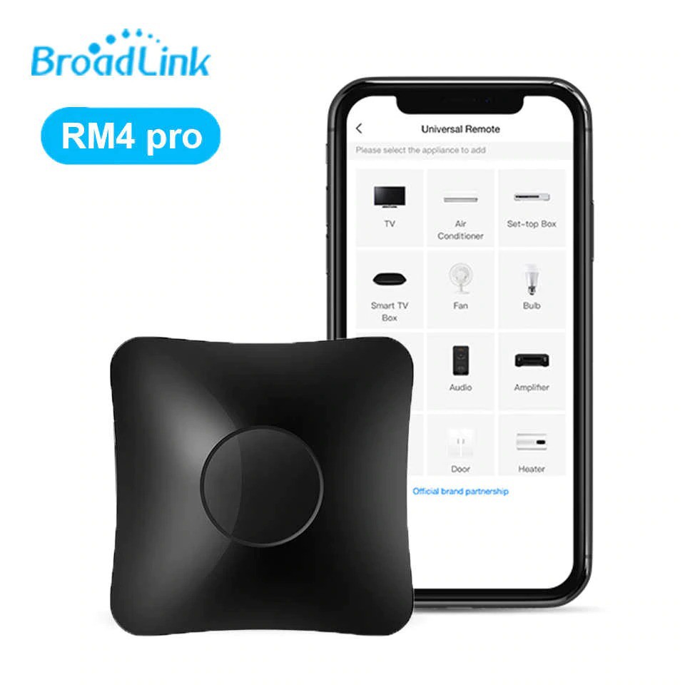 Bộ điều khiển trung tâm Broadlink Rm Pro 4 2020 / Rm 4C Pro  - điều khiển sóng RF + IR - kết nối được cảm biến thêm.