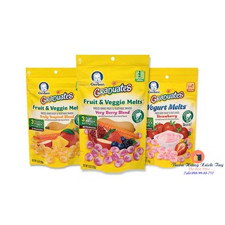 Sữa chua khô Gerber, hoa quả nhiều vị Mỹ, 28g