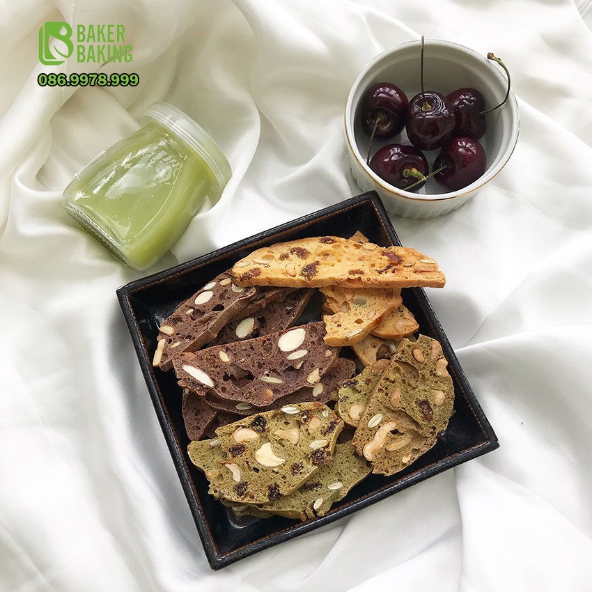 Bánh Biscotti❤️ĂN NGON DÁNG THON❤️Bánh giảm cân không đường, thích hợp cho người đang trong chế độ ăn kiêng, hộp 100g | BigBuy360 - bigbuy360.vn