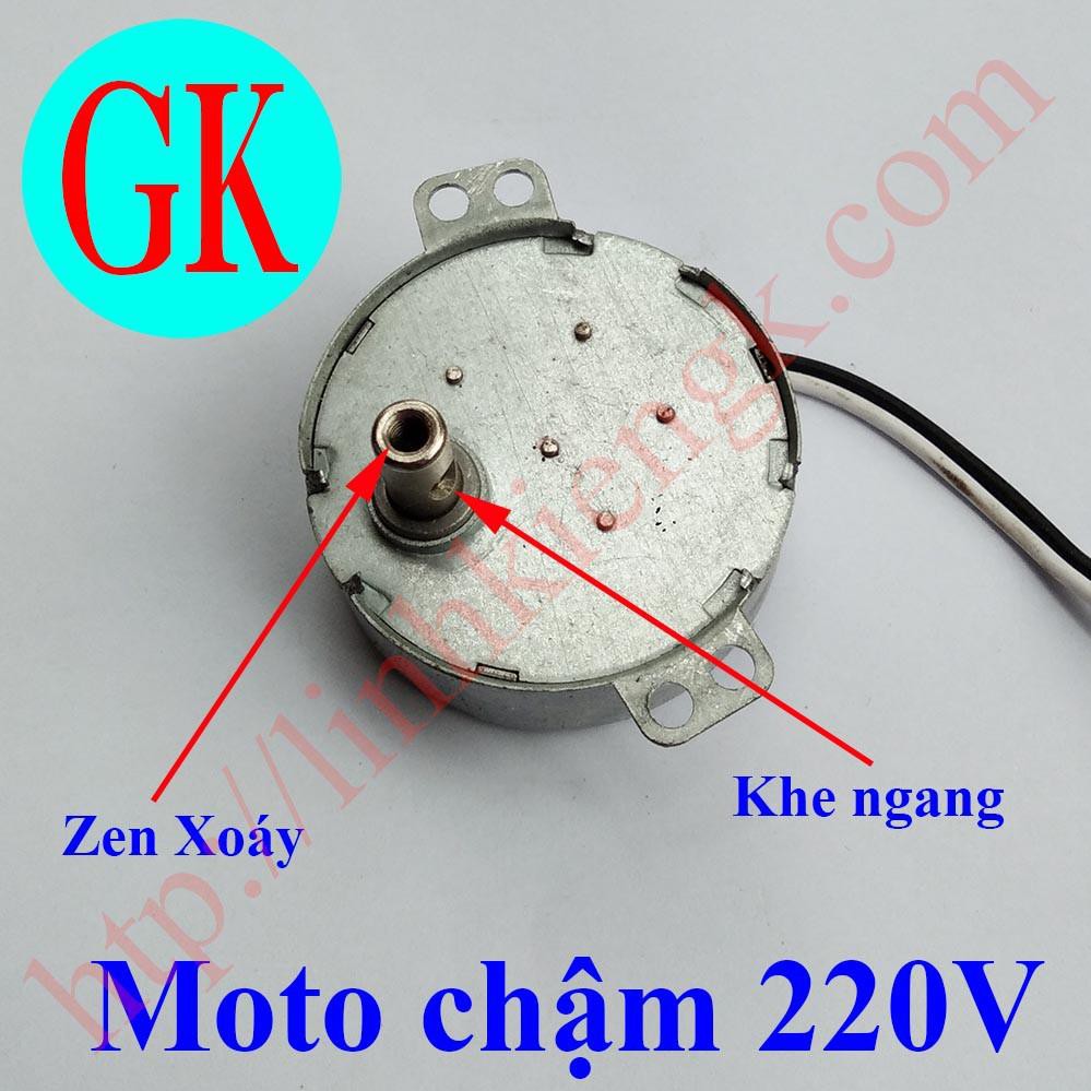 Mô tơ chậm zen xoáy điện 220V cho máy hào quang