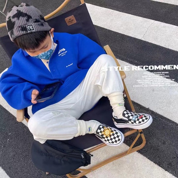 Giày Lười Vải Canvas Mềm Mại Phong Cách Hàn Quốc Thời Trang Xuân Hè Cho Bé