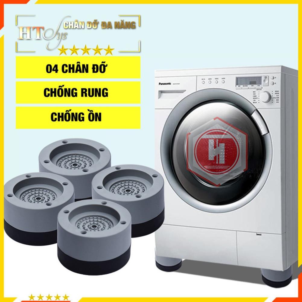 Chân kê máy giặt chống rung Evano bộ 4 miếng cao su siêu biền chống rung, chống ổn siêu tiện lợi