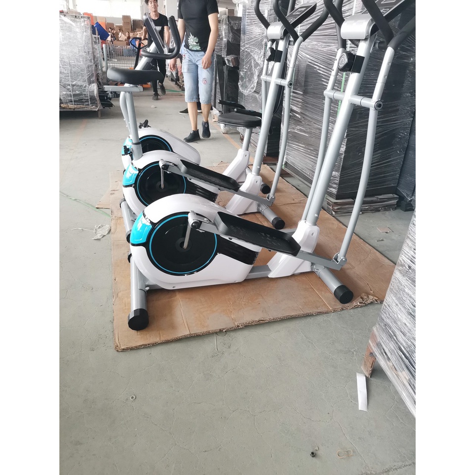 Xe đạp tập thể dục toàn thân Fitness, tập tại nhà, có đo nhịp tim, phanh kháng từ không gây ồn