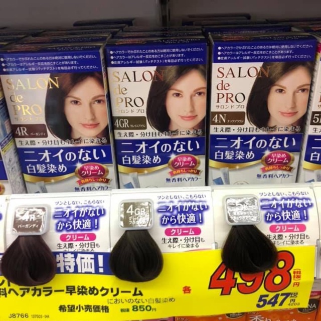 Thuốc nhuộm tóc thảo dược phủ bạc Salon De Pro  Nhật bản
