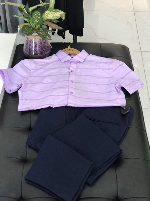 Quần vest màu xanh than cao cấp