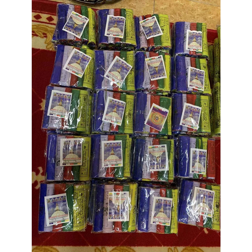 [PBMC]CỜ LUNGTA NGŨ SẮC - PHONG MÃ NEPAL (3 SIZE)(gói 5 cuộn)