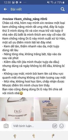 Kem chống nắng Dr.G