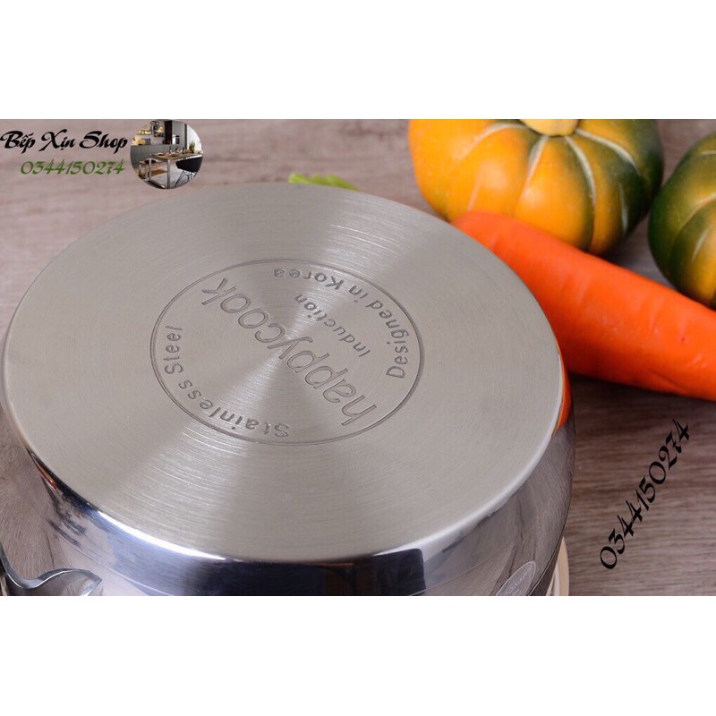 Nồi Quánh Inox Cao Cấp 3 Đáy Happy Cook Milan Plus Q16-MLP (16cm)