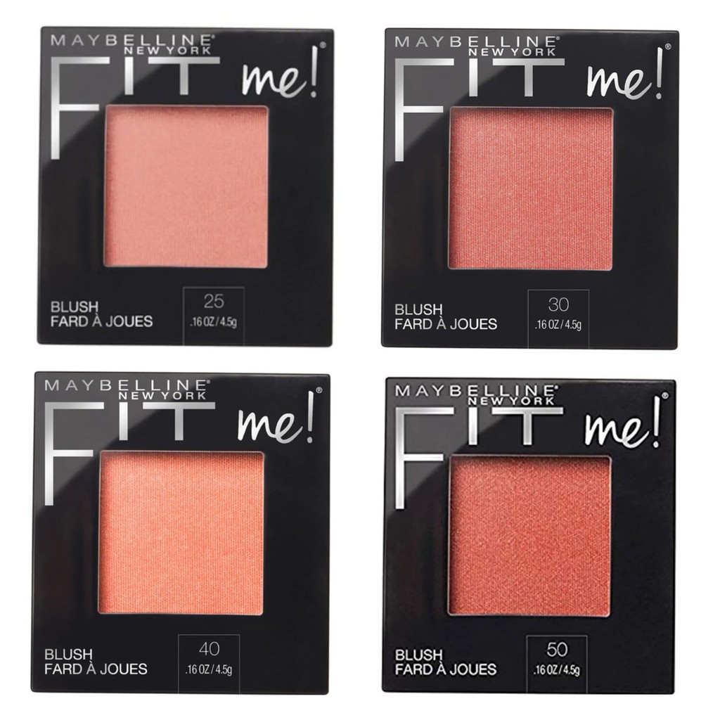 Phấn Má Hồng Mịn Nhẹ Tự Nhiên Giữ Màu Chuẩn Fit Me Blush Maybelline New York 4.5g - Mỹ Chính Hãng