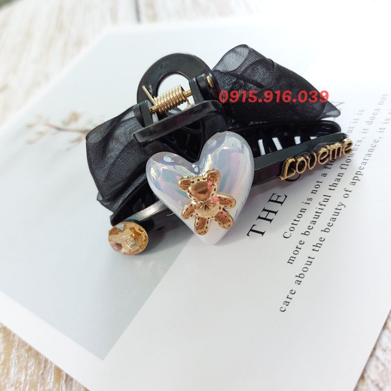 Kẹp Tóc Nơ Hai Mặt Cỡ Nhỏ Dễ Thương Cho Nữ