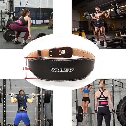 Đai Lưng GYM Da Bò Có Đệm Chính hãng VALEO Cao cấp -ĐLVL-07
