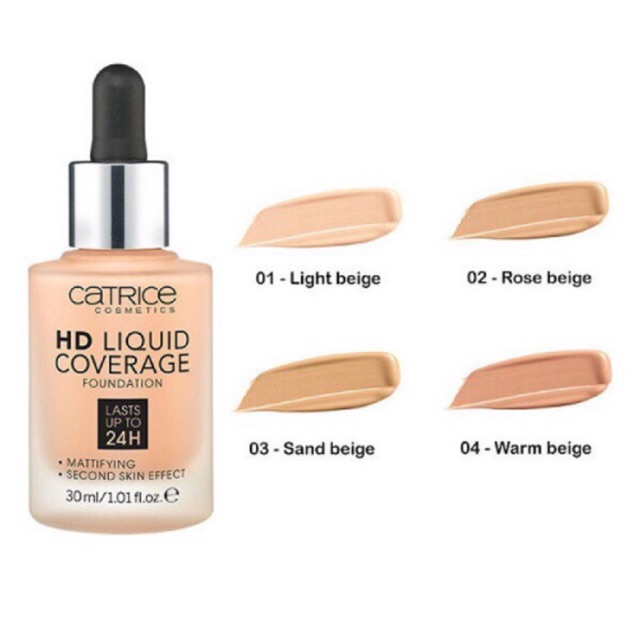 Kem nền Catrice HD Liquid Coverage Foundation