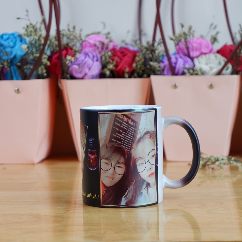 Cốc đổi màu, ly ma thuật (hình in theo yêu cầu),  quà tặng, ly sứ bền, đẹp | BigBuy360 - bigbuy360.vn