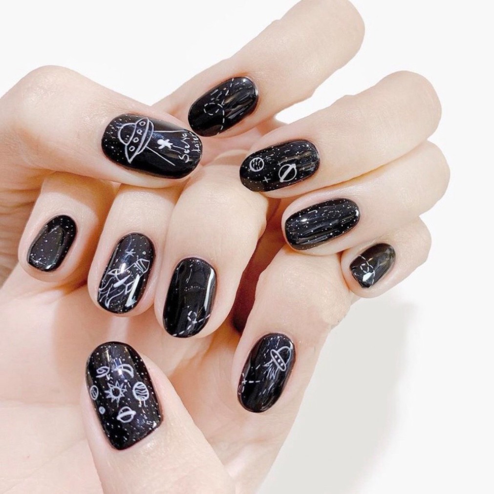 Gel vẽ trắng đen nail siêu đặc, gel vẽ nổi