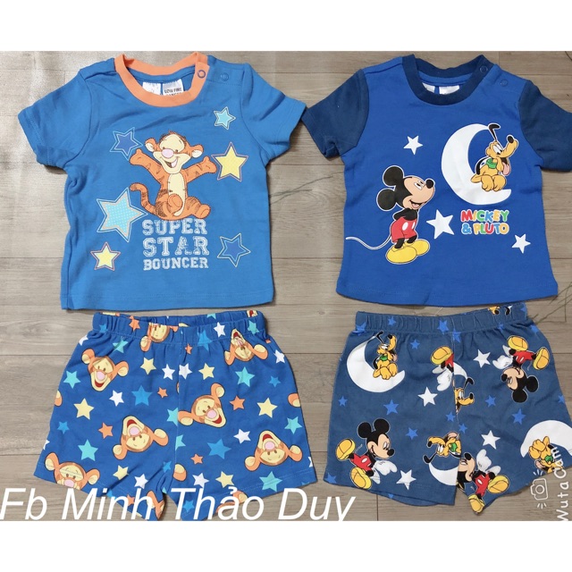 Bộ mickey xanh, hổ xanh bé trai