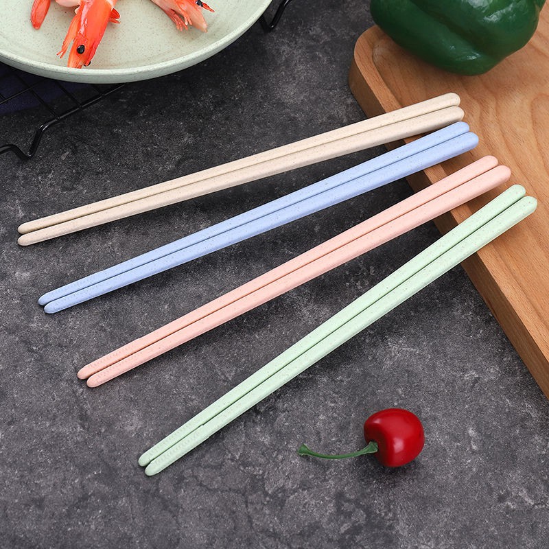Set 4 đôi đũa chất liệu lúa mạch an toàn cho bé