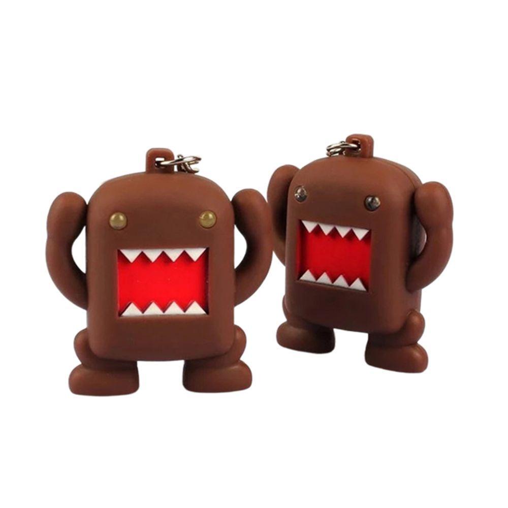 Móc Khóa Đèn LED Siêu Sáng Hình Nhân Vật Domo Kun