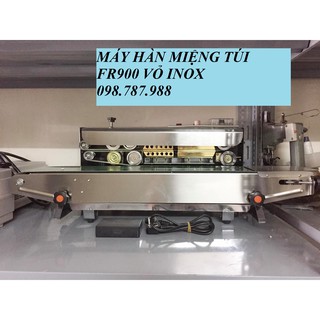 Máy hàn miệng túi liên tục fr900 vỏ inox- cực bền- cực chắc chắn giá rẻ