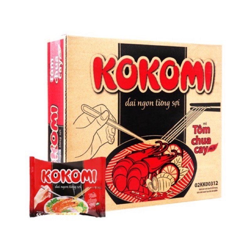 Thùng 30 gói x 65g Mì Tôm Kokomi