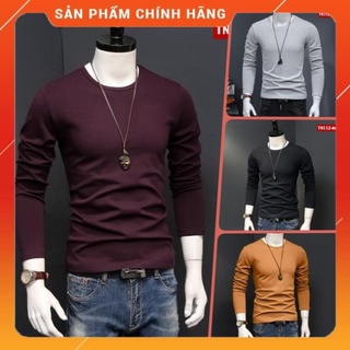 Áo phông nam tay dài trơn⚡️PREESHIP - XUẤT XƯỞNG ⚡️nhiều màu sắc vải sợi tre tổng hợp trẻ trung phù hợp mọi giới
